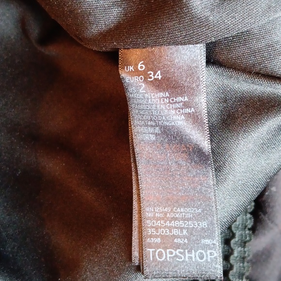 Topshop black strappy gold studded dress - Picture 4 of 5
